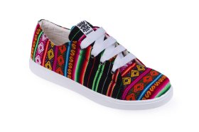 Trampki Inkamos Corto Negro, oryginalne buty z Peru