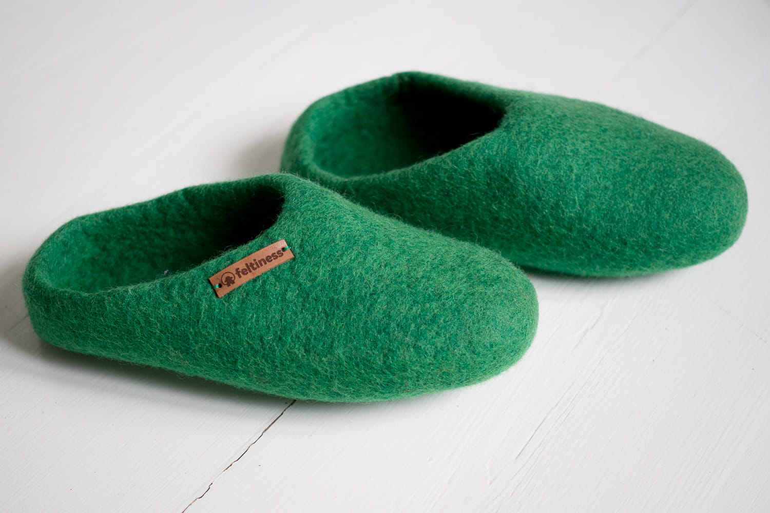 Paputy Zielone - kapcie wełniane - obrazek 8
