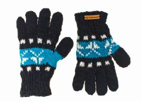 Rękawiczki wełniane granatowe - Feltiness