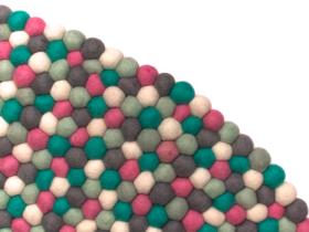 Dywan naturalny z wełny - Pastelowa Toń