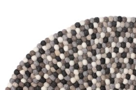 Dywan wełniany z kulek - Delikatny Beż