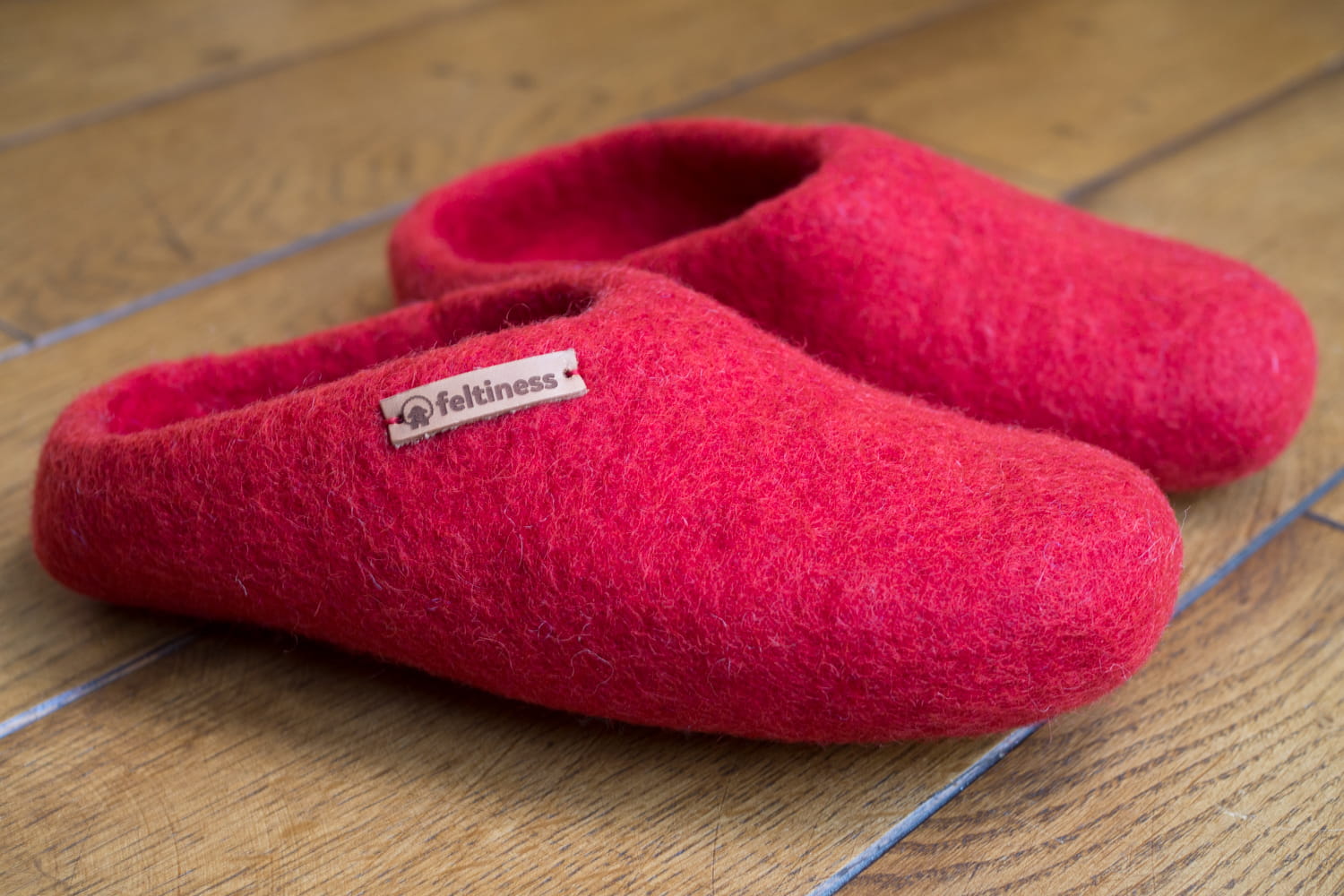 Paputy Czerwone - papcie wełniane - obrazek 7