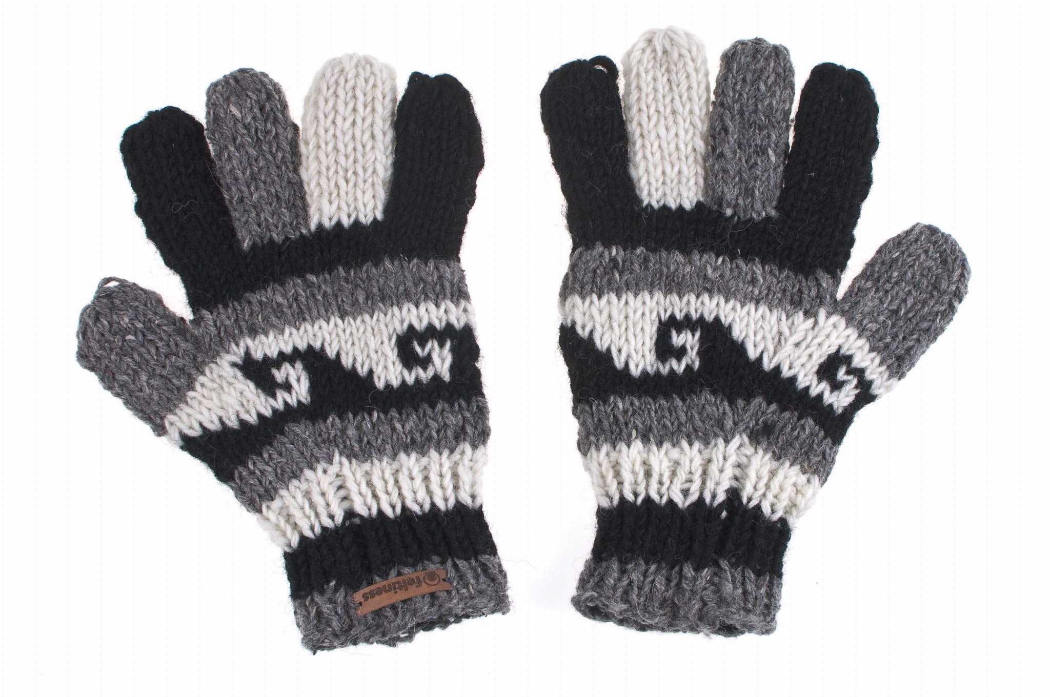 Rękawiczki wełniane wykonane ręcznie - obrazek 5