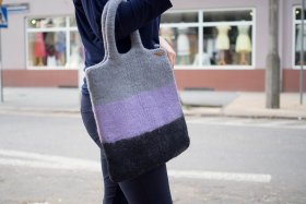 Alternative view of Torba z filcu Fioletowa