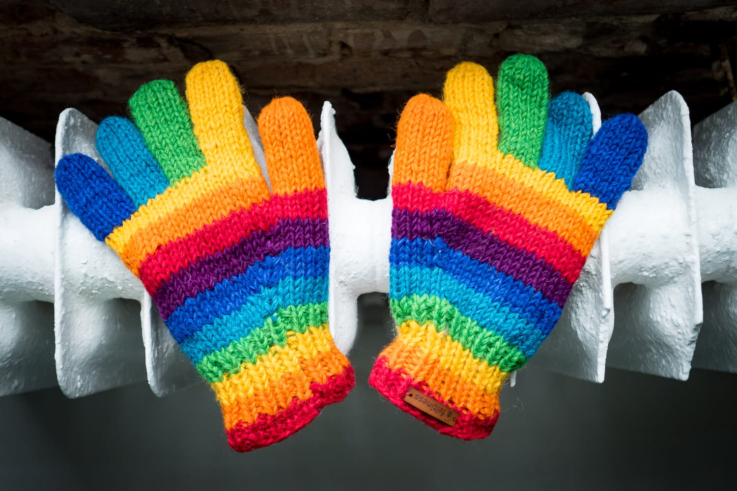 Rękawiczki wełniane Kolorowe - obrazek 4