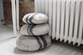 Poduszka filcowa Kamień Biały mały S