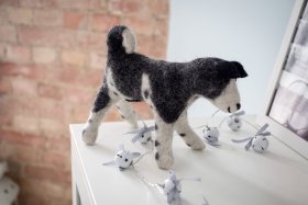 Psiak - zwierzak filcowy