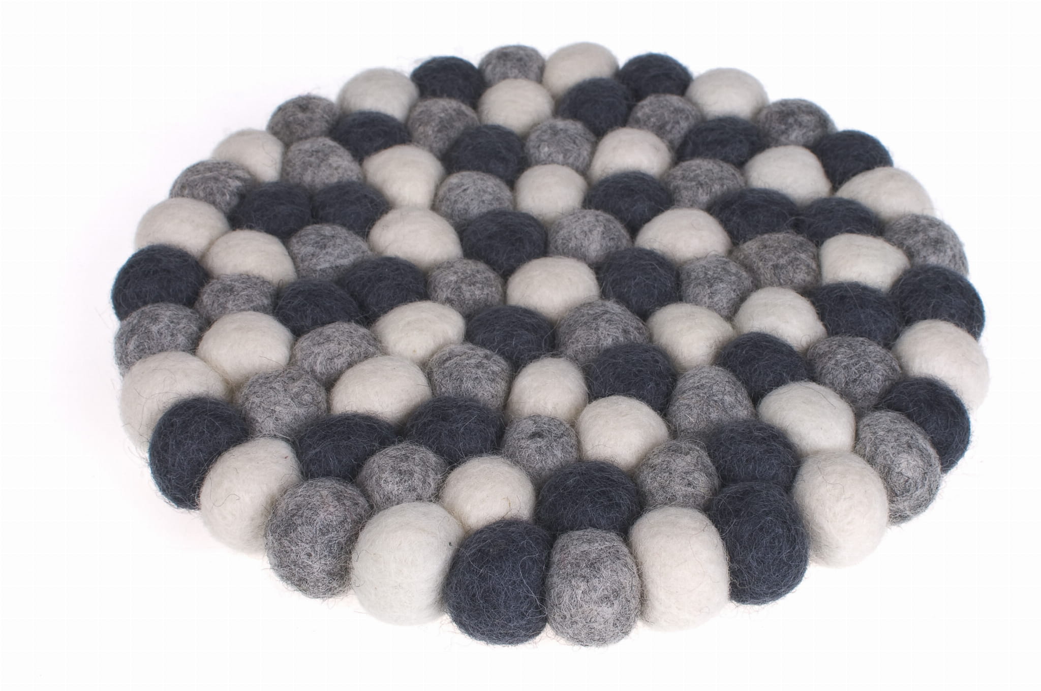 Podkładki wełniane pod kubki Stalowe - obrazek 2