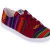 <p><span >Oryginalne buty Inkamos wykonane z kolorowej tkaniny zdobionej tradycyjnymi wzorami kultury Inków.</span></p> Trampki Inkamos Corto Rojo, oryginalne buty z Peru - Feltiness
