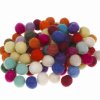 Kulki filcowe 1 cm 50 szt - Feltiness