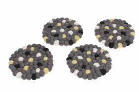 Podkładki z wełny na stół Multikolor - Feltiness