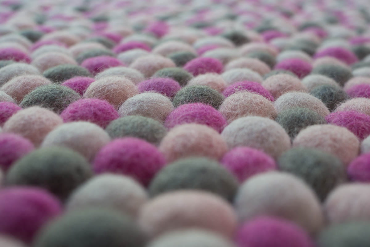 Dywan naturalny wełniany - Pudrowy Róż - obrazek 4